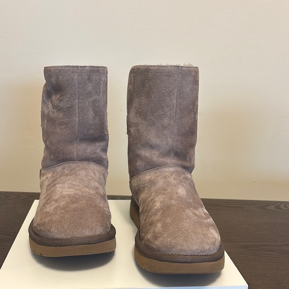 UGG Women's Suede Ankle Booties in Light Brown